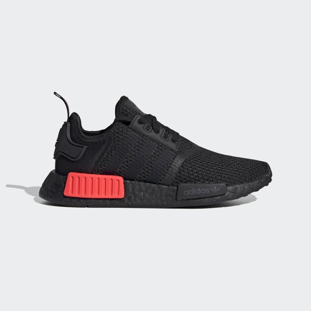 Adidas Boys' NMD_R1 Originals Shoes Black/Red Ireland FV8174